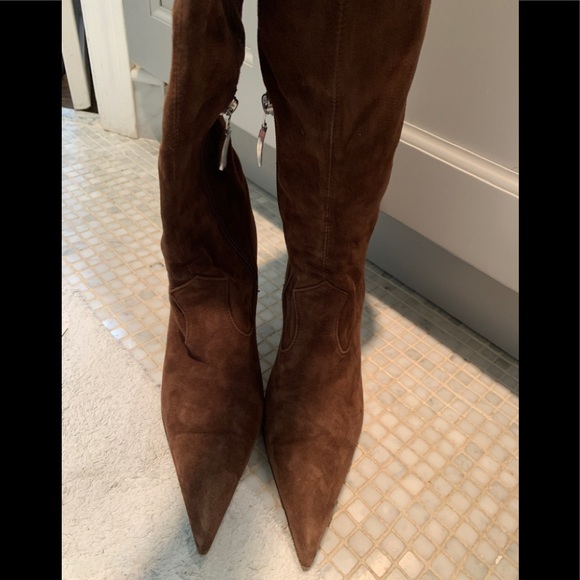 Cesare Paciotti Brown Suede Boots - Picture 2 of 3